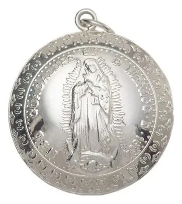Medalla de Plata Virgen de Guadalupe Abombada